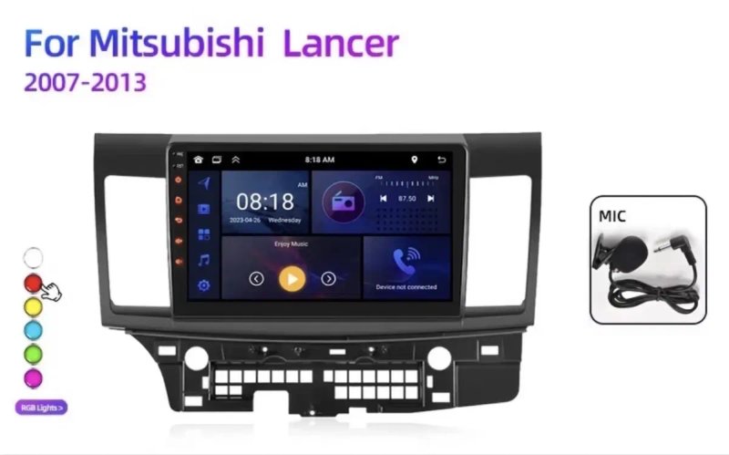 Штатна магнітола Mitsubishi Lancer X 10 2008-2015 — фото 4