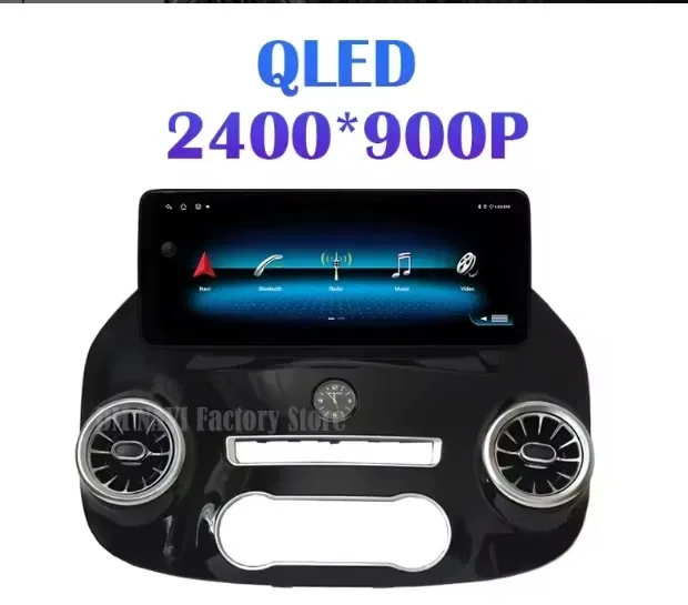Штатная магнитола Mercedes Vito 447 Viano V-class 12.3" дюймов android QLED WiFi GPS — фото 2