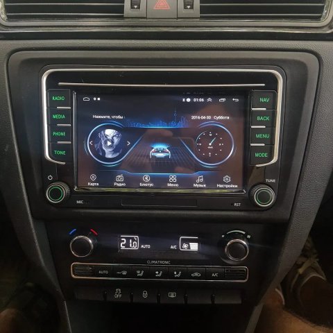 Штатная магнитола Skoda Octavia Superb Fabia Rapid Roomster тип RNS