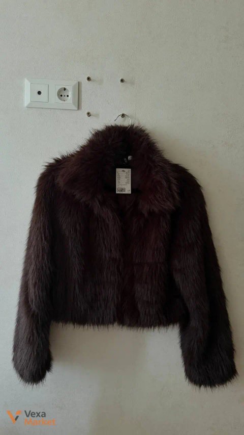 Шубка H&M темно-коричнева S/M