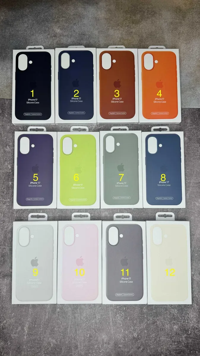 Silicone Case MagSafe iPhone 17 Pro Max | Camera Control | Animation | Силіконовий чохол Силиконовый чехол анимация | з мікрофіброю з кнопкою — фото 4