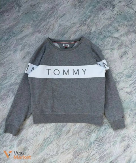 Сірий світшот Tommy Hilfiger Denim жіночий розмір S