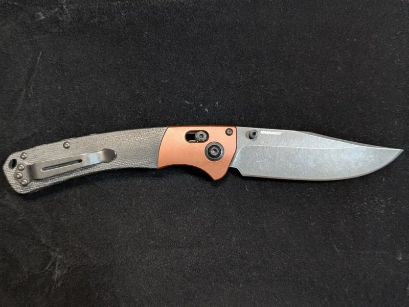Складний ніж Benchmade 15080BK-04 Crooked River MagnaCut Hunting knife Axis micarta оригінал — фото 2
