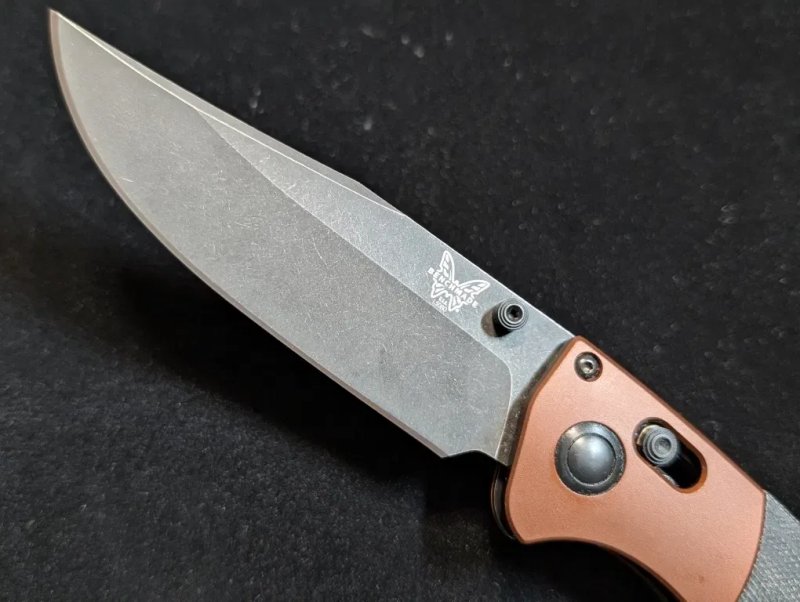 Складний ніж Benchmade 15080BK-04 Crooked River MagnaCut Hunting knife Axis micarta оригінал — фото 3