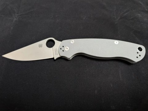 Складний ніж  Spyderco Paramilitary 2 Maxamet G10 gray C81GPDGY2