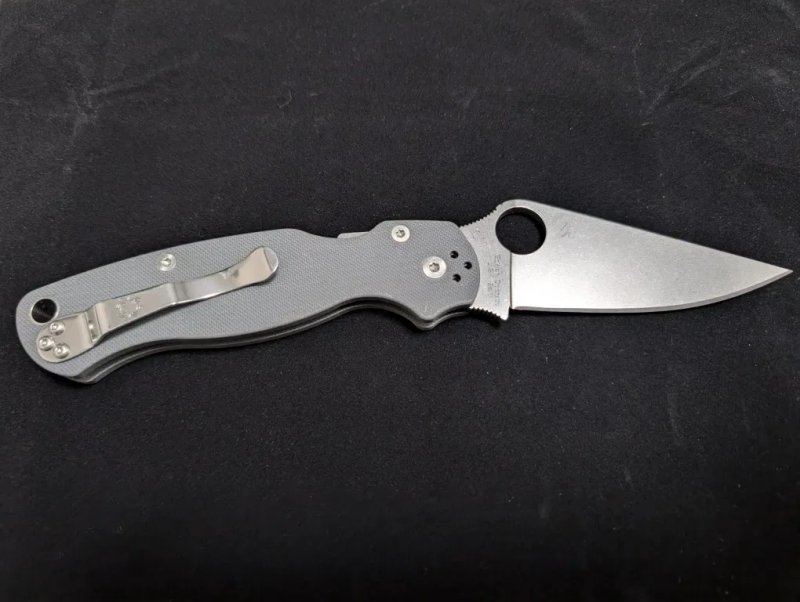 Складний ніж  Spyderco Paramilitary 2 Maxamet G10 gray C81GPDGY2 — фото 2