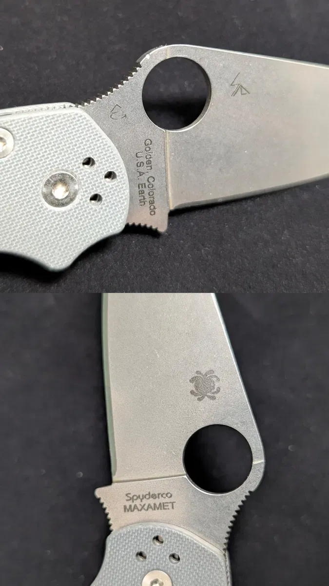 Складний ніж  Spyderco Paramilitary 2 Maxamet G10 gray C81GPDGY2 — фото 6