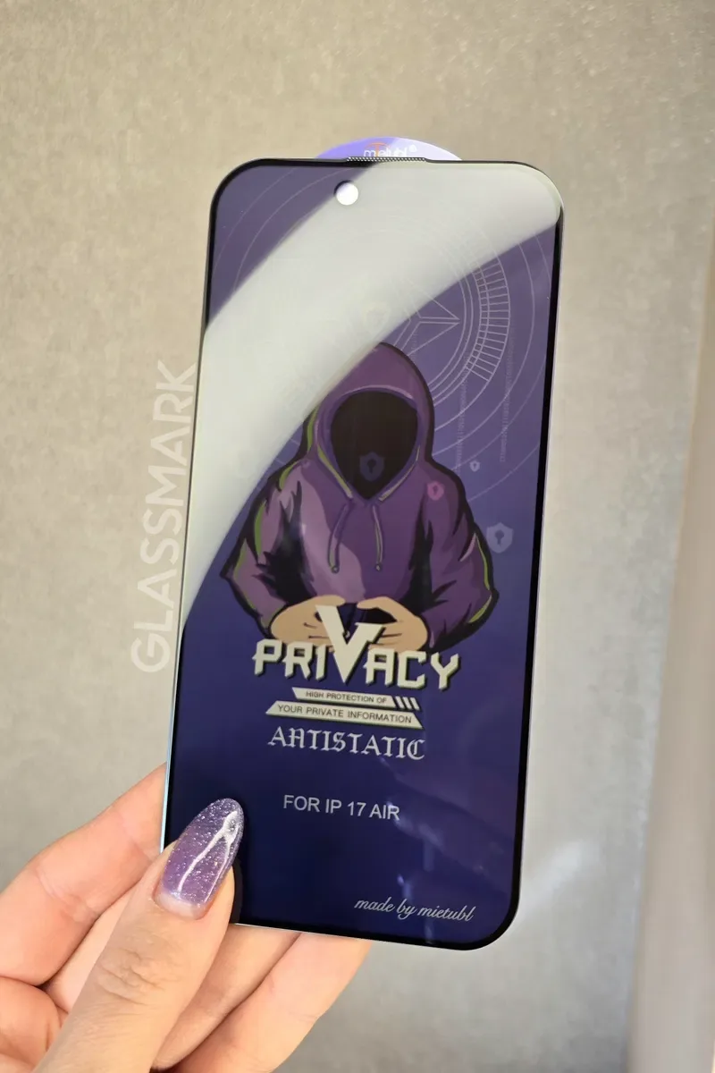Скло антишпигун iPhone 17 Pro Max 17Air 17 приватное защитное стекло — фото 5