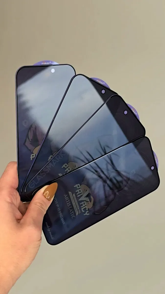 Скло антишпигун iPhone 17 Pro Max 17Air 17 приватное защитное стекло — фото 8