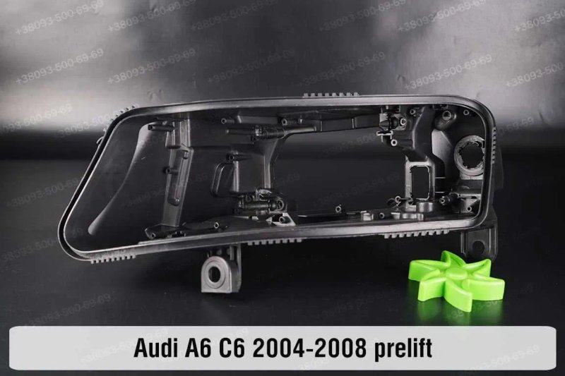 Скло корпус фары Audi a6c5 a6c6 стекла фар Ауди а6с5 а6с6 1997-11 ушки — фото 5