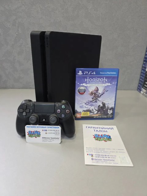 Sony Playstation 4 Ps4 Slim Ps CUH2108A 500GB HDD Магазин Гарантія 12 Місяців + Horizon Zero Dawn Complete Edition