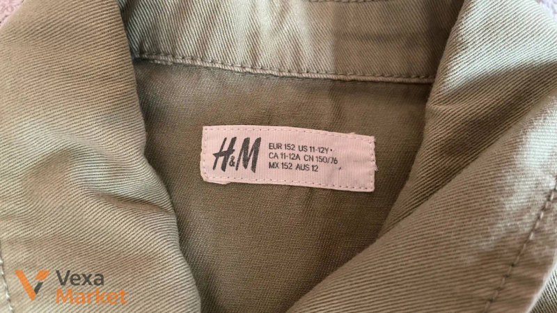 Сорочка H&M жіноча хакі — фото 3