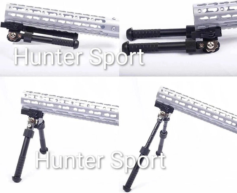 Сошки Атлас Accu-shot с качалкой 17-25 см на Weaver/Picatinny для огнестрельного оружия. Аналог — фото 8