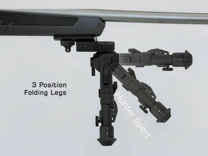 Сошки Leapers UTG Recon 360 TL 18-23 см, на базу Weaver/Picatinny/под антабку для оружия АК, AR15, AR10 и др. Оригинал — фото 7
