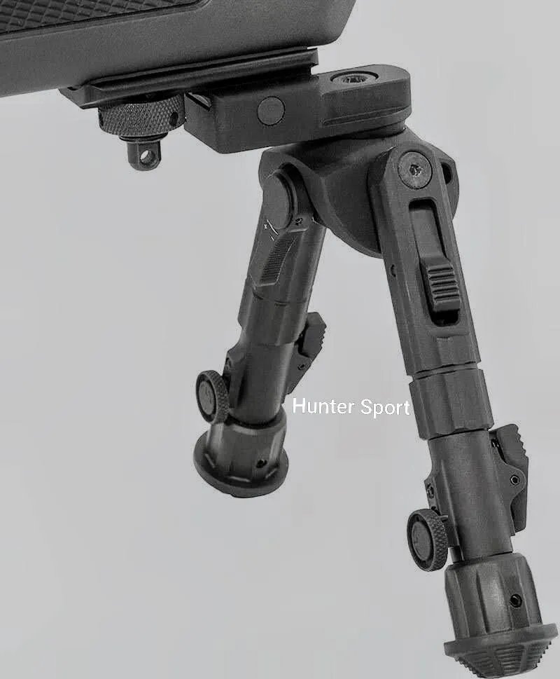 Сошки Leapers UTG Recon 360 TL 18-23 см, на базу Weaver/Picatinny/под антабку для оружия АК, AR15, AR10 и др. Оригинал — фото 4