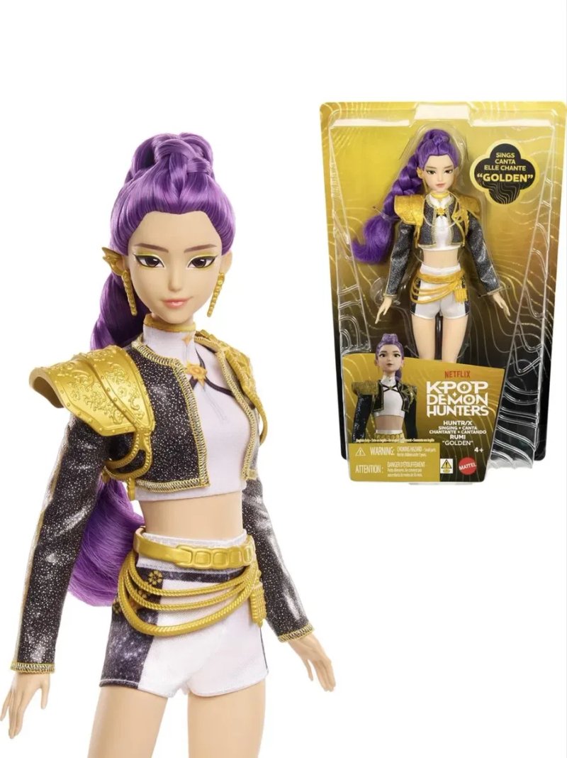 Співаюча лялька Румі Mattel Kpop Demon Hunters HUNTR/X Rumi Golden — фото 2