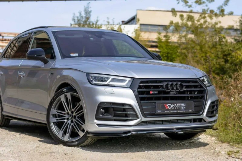 Сплітер Audi SQ5 FY \ Q5 S-line 80A (17-20) тюнінг обвіс спойлер — фото 2