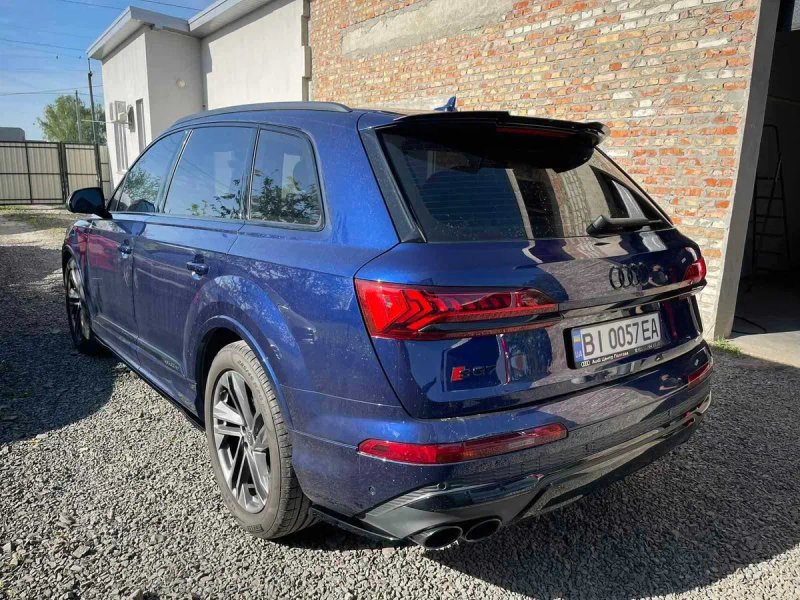 Сплиттер Audi Q7 4M 2019+ рест S-line \ SQ7 тюнинг губа обвес — фото 4