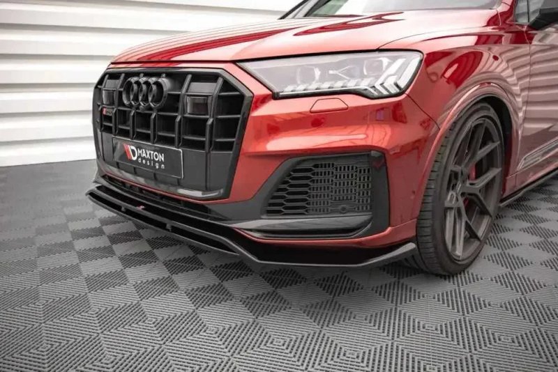 Сплиттер Audi Q7 4M 2019+ рест S-line \ SQ7 тюнинг губа обвес — фото 5