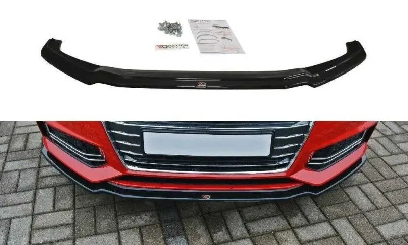 Сплиттер Audi s4 b9 / A4 B9 s-line тюнинг обвес губа юбка (Maxton) — фото 5