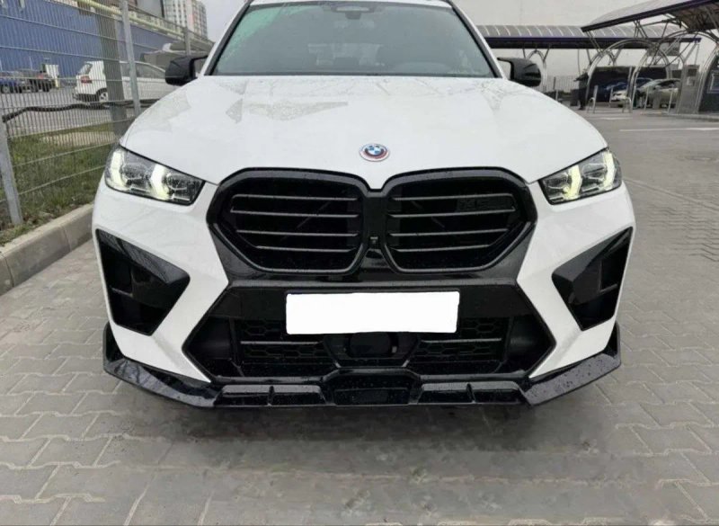 Сплиттер BMW G05 X5 F95 G06  X6 F96 LCI цельный диффузор спойлер сплiт — фото 5