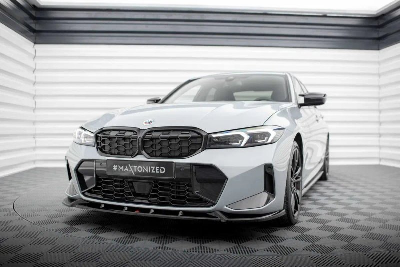 Сплиттер BMW G20 M-sport рестайл LCI (2022+) тюнинг обвес губа юбка — фото 2