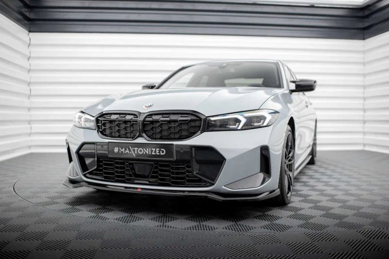 Сплиттер BMW G20 M-sport рестайл LCI (2022+) тюнинг обвес губа юбка — фото 5