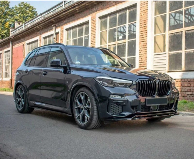 Сплиттер BMW X5 G05 в стиле Maxton Design цельный диффузор сплiтер — фото 2
