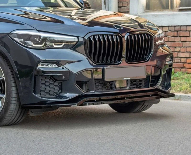 Сплиттер BMW X5 G05 в стиле Maxton Design цельный диффузор сплiтер — фото 4