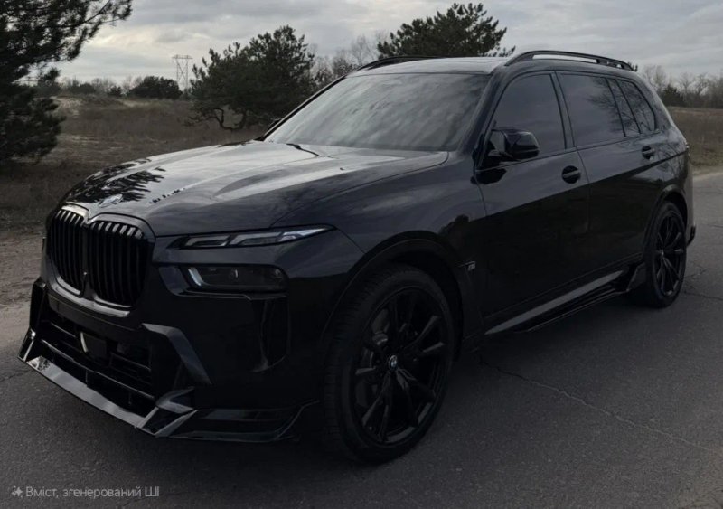 Сплиттер  BMW X7 G07 23–25 диффузор спойлер губа пороги сплiтер БМВ Х7 Г07 — фото 5