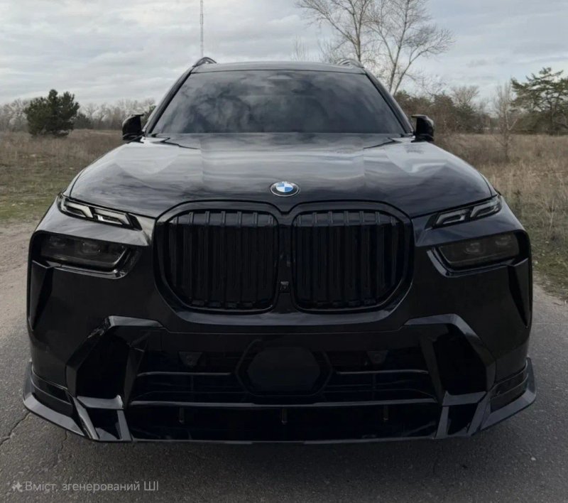 Сплиттер  BMW X7 G07 23–25 диффузор спойлер губа пороги сплiтер БМВ Х7 Г07 — фото 6