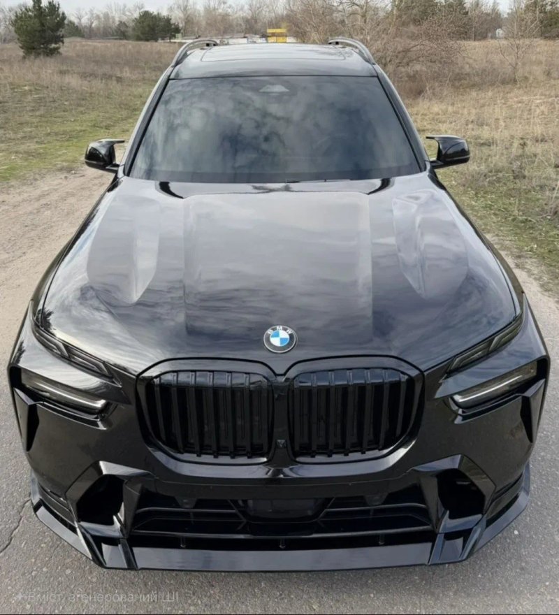 Сплиттер  BMW X7 G07 23–25 диффузор спойлер губа пороги сплiтер БМВ Х7 Г07 — фото 7