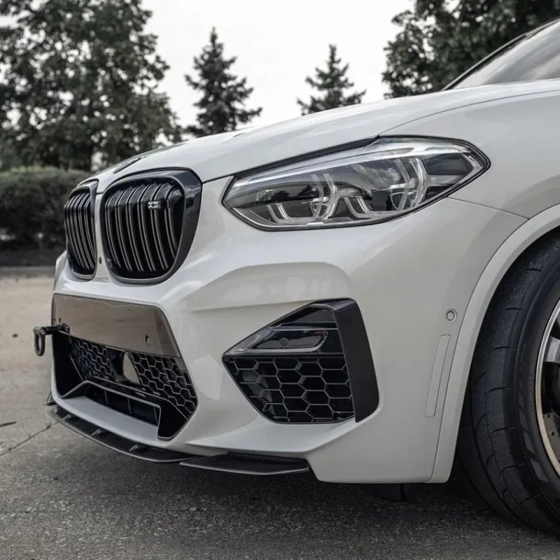 Сплиттер губа бампера BMW X3M X4M F97 F98 X3 X4 G01 G02 диффузор спойлер сплітер леза на пороги — фото 2
