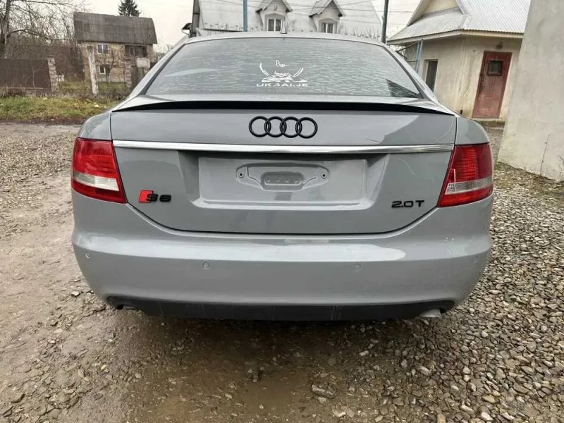 Спойлер Audi A6 C6 (05-11) тюнинг сабля на багажник (чорна, пластик) — фото 2