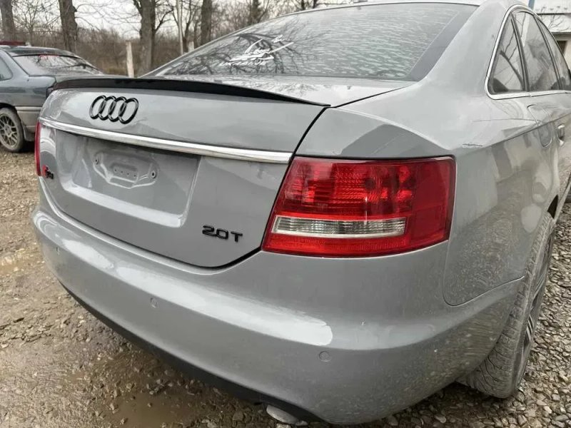 Спойлер Audi A6 C6 (05-11) тюнинг сабля на багажник (чорна, пластик) — фото 3