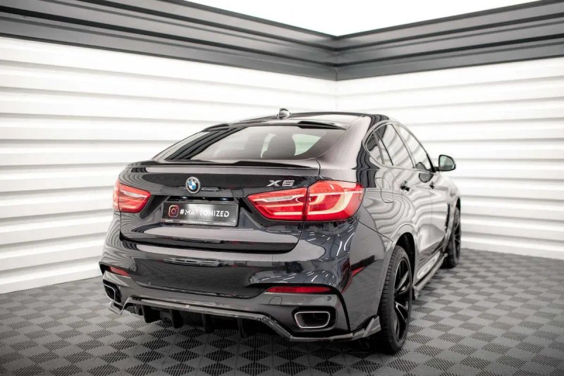 Спойлер BMW X6 F16 тюнинг сабля обвес бленда (maxton) — фото 3