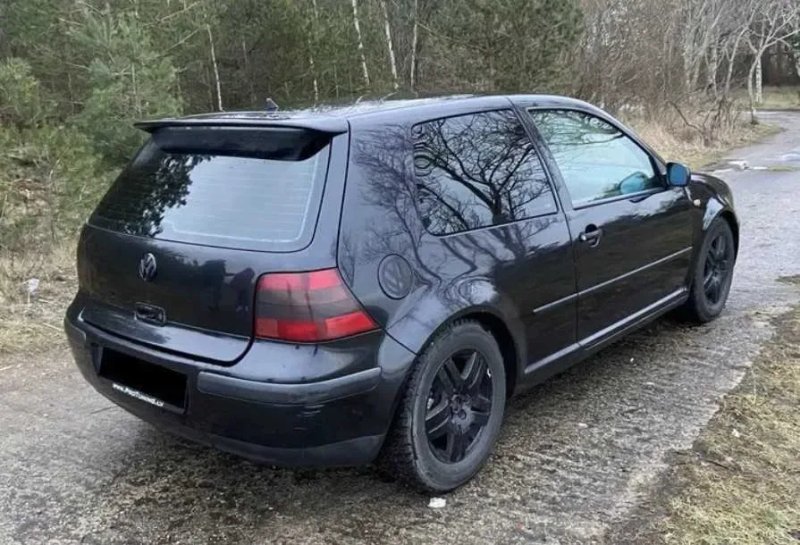 Спойлер чорний глянець VW Golf 4 1997-2004 хетчбек / ABS ПЛАСТИК — фото 4