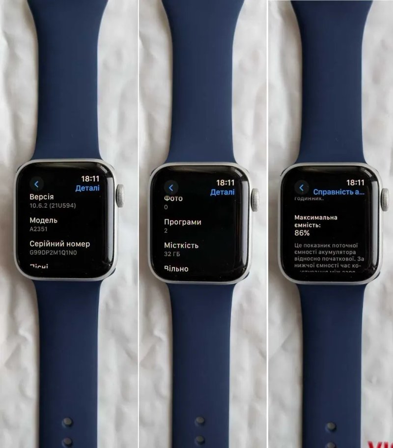 Справні гарний стан Apple Watch SE 40 silver батаре 86% з США Магазин Гарантія — фото 5