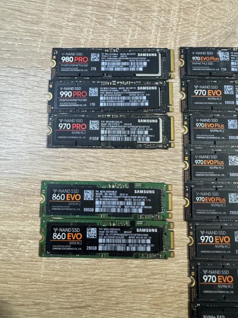 SSD M.2 NVMe Samsung EVO | PRO / 250GB / 500GB / 1TB / 2TB / Гарантія — фото 2