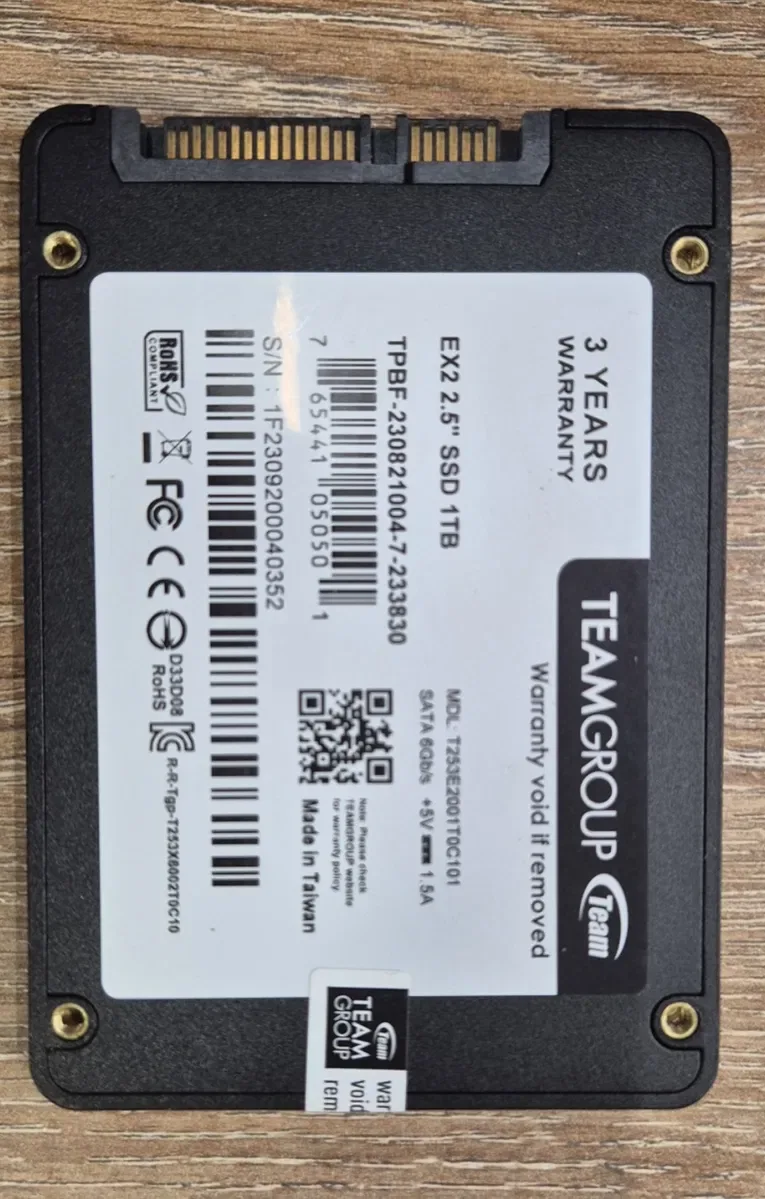 SSD Team Group EX2 1TB 2.5″ SATA III  Б/В — фото 3