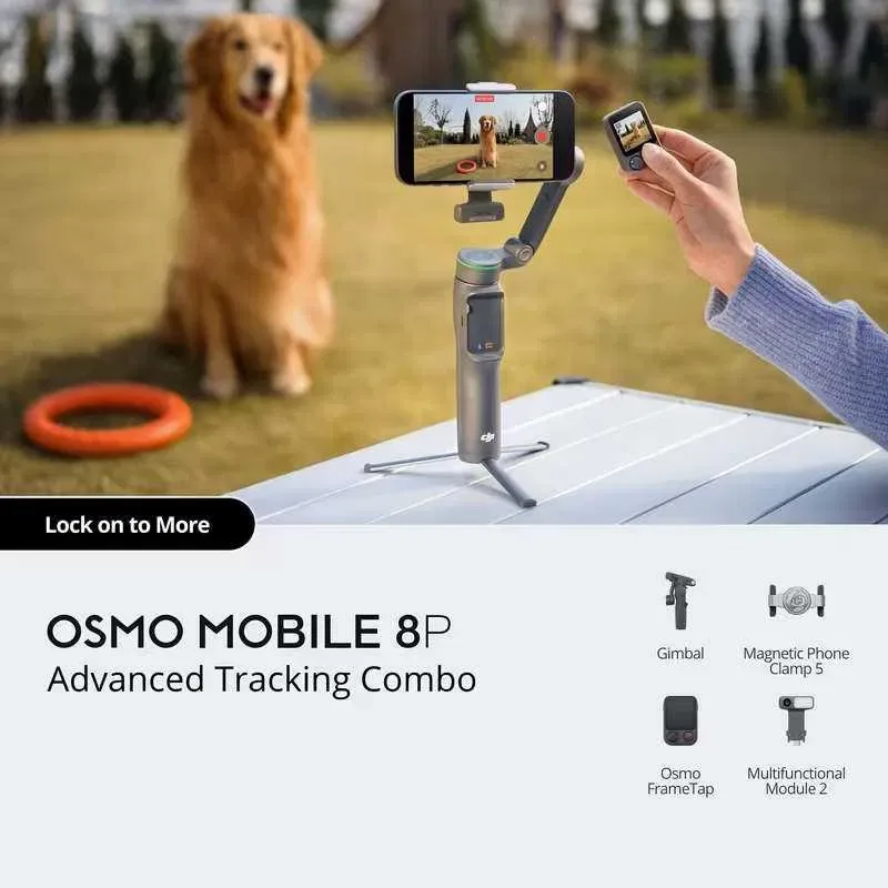 Стабілізатор DJI Osmo Mobile 8P(standart та tracking версія) + кейс!!! — фото 6