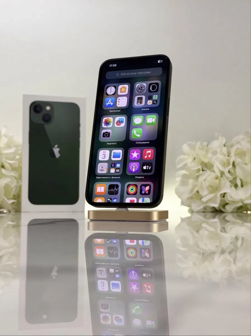 Стан Нового! iPhone 13 Green 100%АКБ Neverlock (Магазин Гарантія) — фото 3