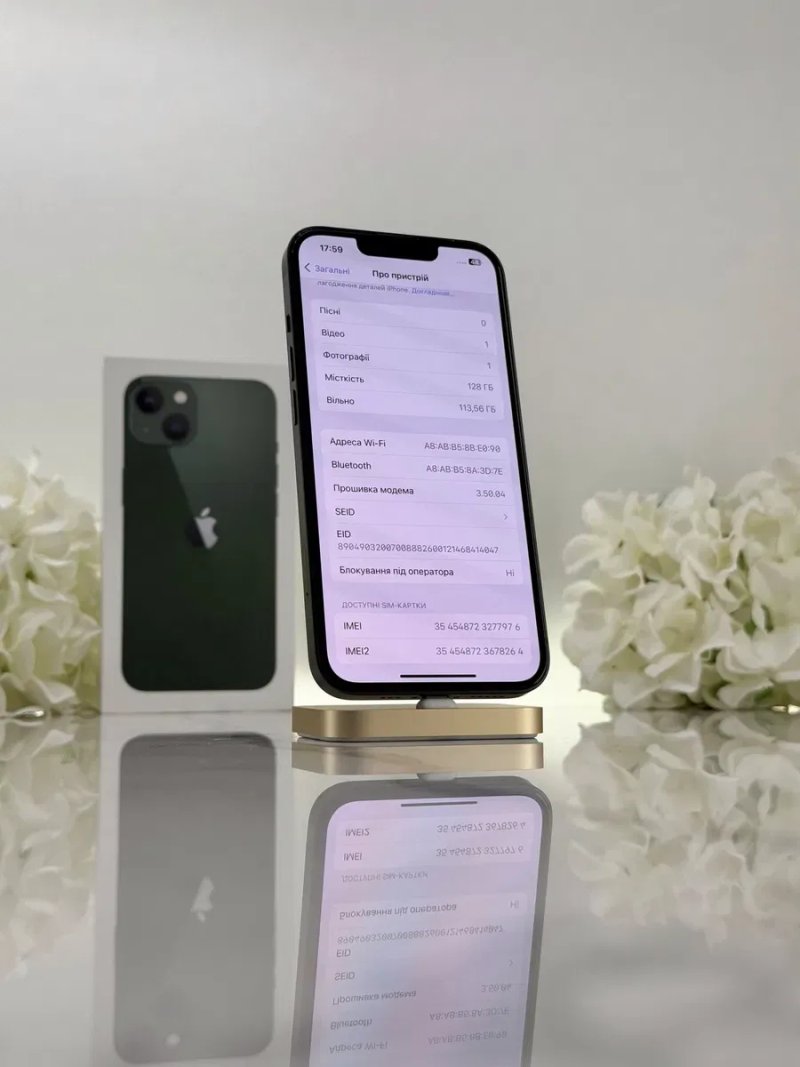 Стан Нового! iPhone 13 Green 100%АКБ Neverlock (Магазин Гарантія) — фото 5