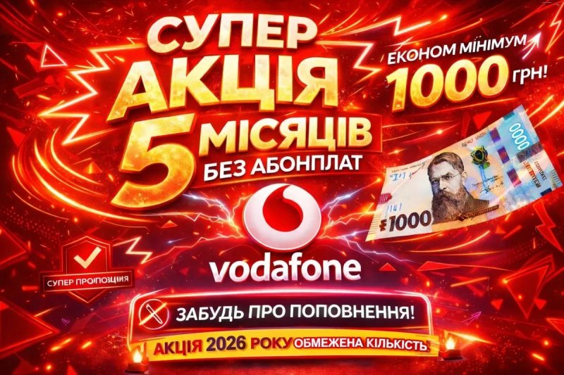 Стартовий пакет vodafone + 5 місяців без абонплат у подарунок ‼️ — фото 2
