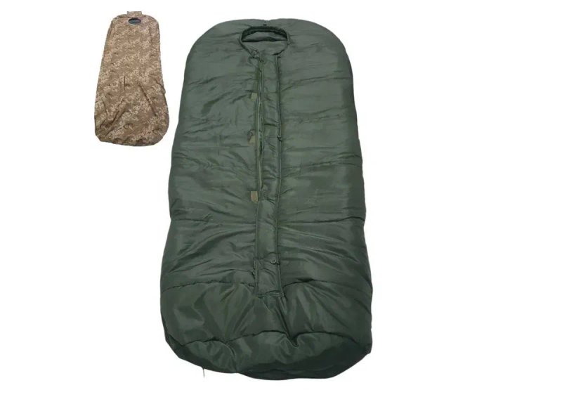 Статутний спальний мішок ЗСУ зимовий  Gore- Tex -30°C олива піксель 210×100 — фото 2
