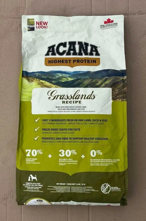 Сухий корм для собак Acana Grasslands Dog Recipe 2 кг, 11.4 кг