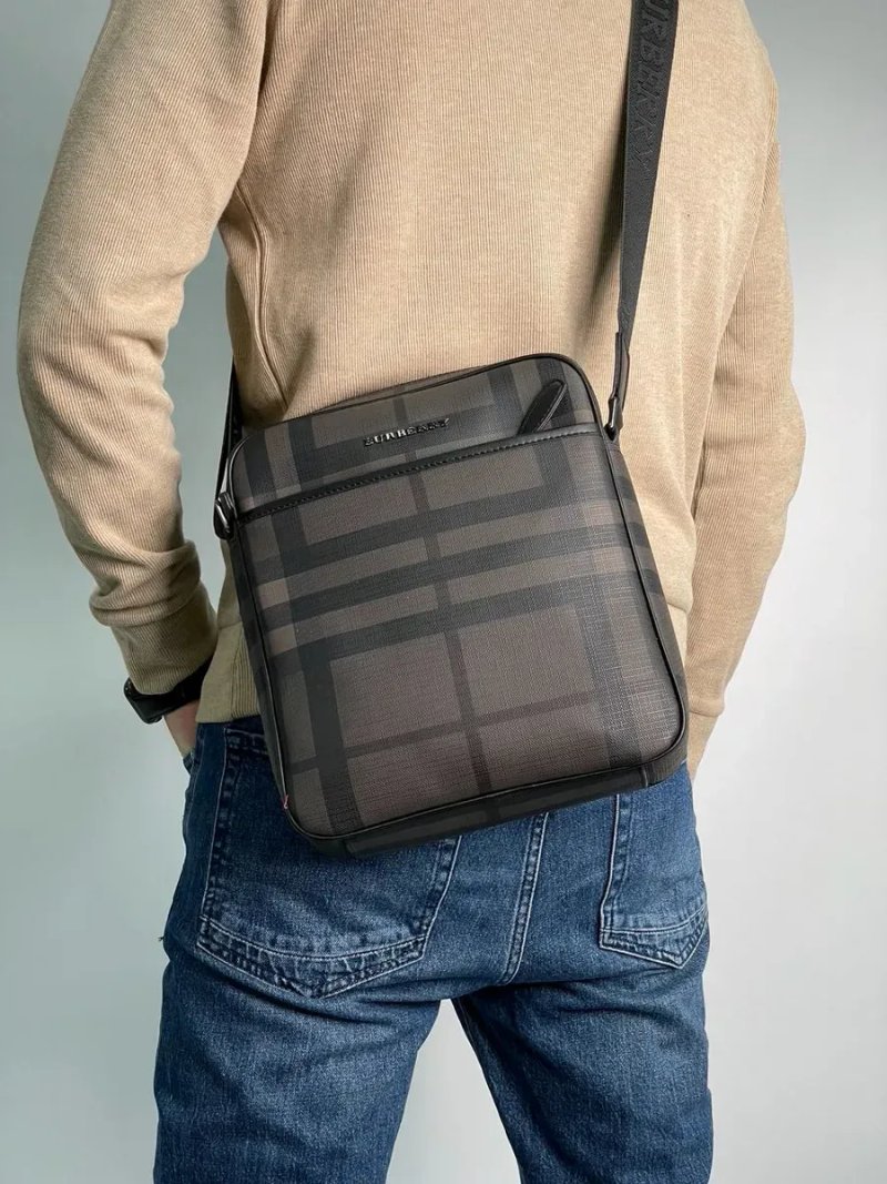 Сумка чоловіча Burberry Large Messenger Bag Men Crossbody Shoulder Bag Brown копія 1:1 — фото 6