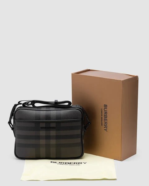 Сумка чоловіча Burberry Muswell Shoulder Crossbody Bag Dark Brown копія 1:1