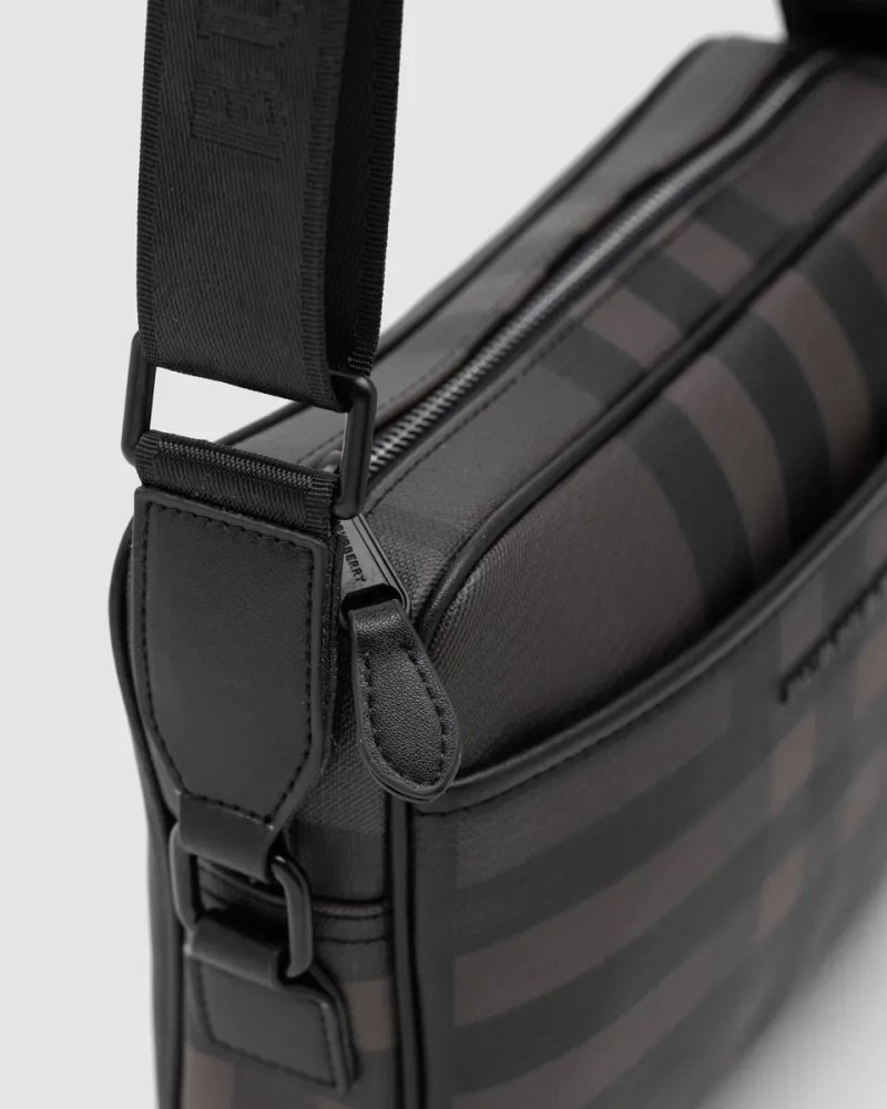 Сумка чоловіча Burberry Muswell Shoulder Crossbody Bag Dark Brown копія 1:1 — фото 3
