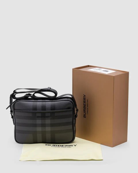 Сумка чоловіча Burberry Muswell Shoulder Crossbody Bag Dark Grey копія 1:1